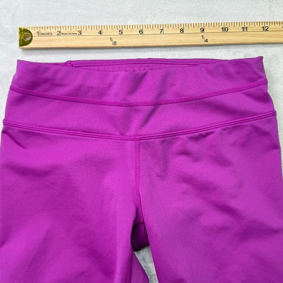 Athleta Purple Athletic Leggings Size XS Back Zip Pocket Yoga Run - Picture 4 of 8